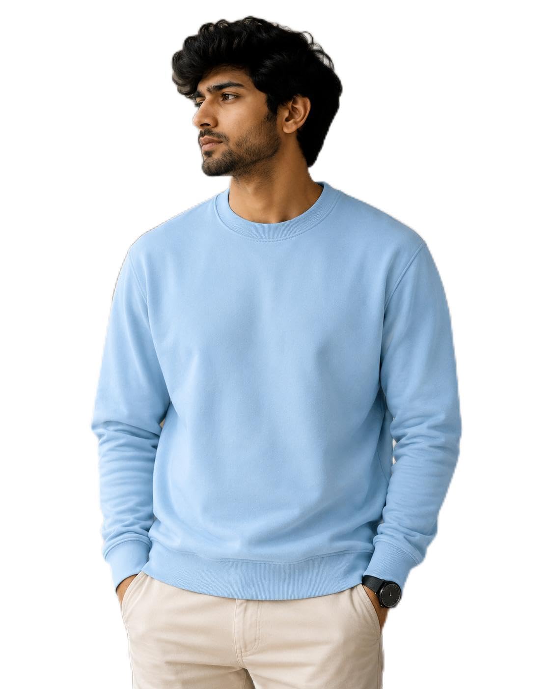 Men's Black Crewneck Premuim Sweatshirt-picture-41