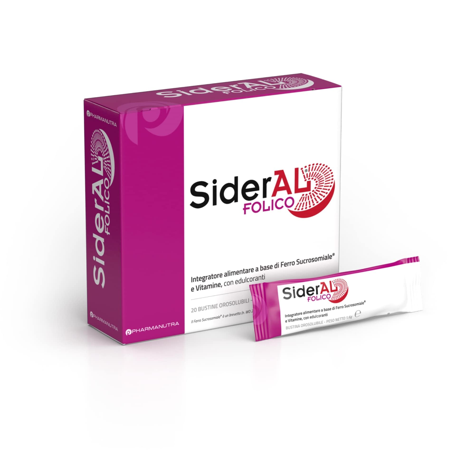 SiderAL Folico Integr Alimentare a base di Ferro Sucrosomiale® Acido folico