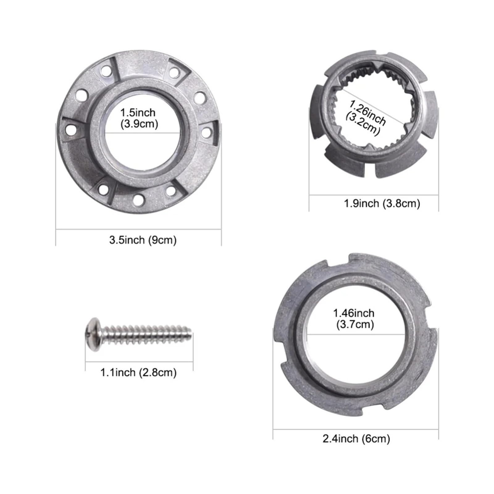 10-częściowy zestaw narzędzi do konserwacji pralki, część zamienna do piasty W10324651 do modeli pralek W10291415, W10291416 i W10291417.