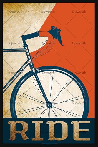 Bike Decor Vintage Ride Metal Poster