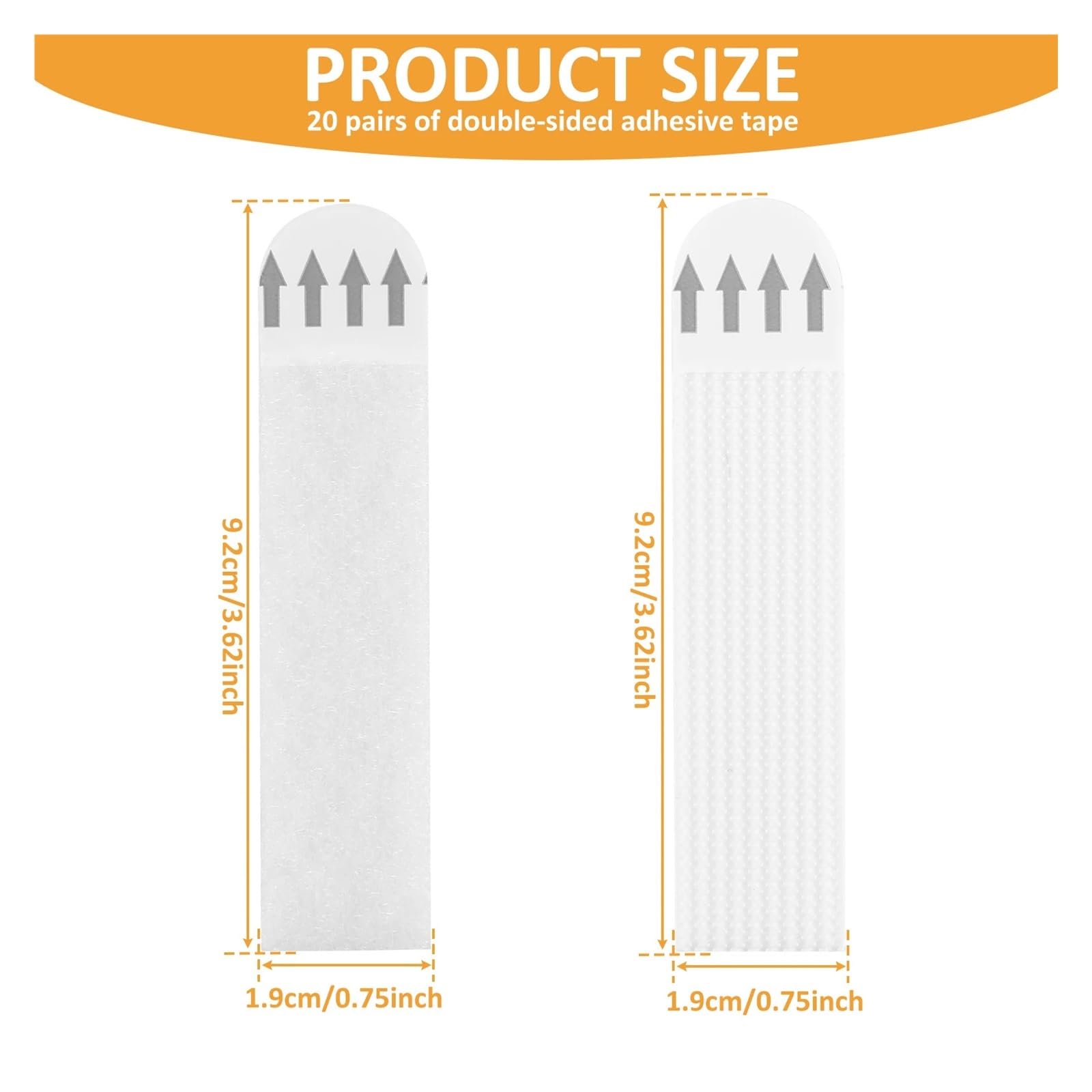 Tiras adhesivas para colgar cuadros, Tiras for colgar cuadros, 20 pares, colgador extraíble, adhesivo sin daños, póster clavos