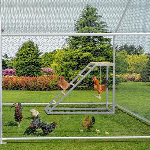 Image of Chicken Coop Roosting Perch Essentials：Perfect for Backyard Poultry, Easy Installation &,Farm Roost Toys for Chickens(37.5''L x 15.7'' W x 27.5H'')