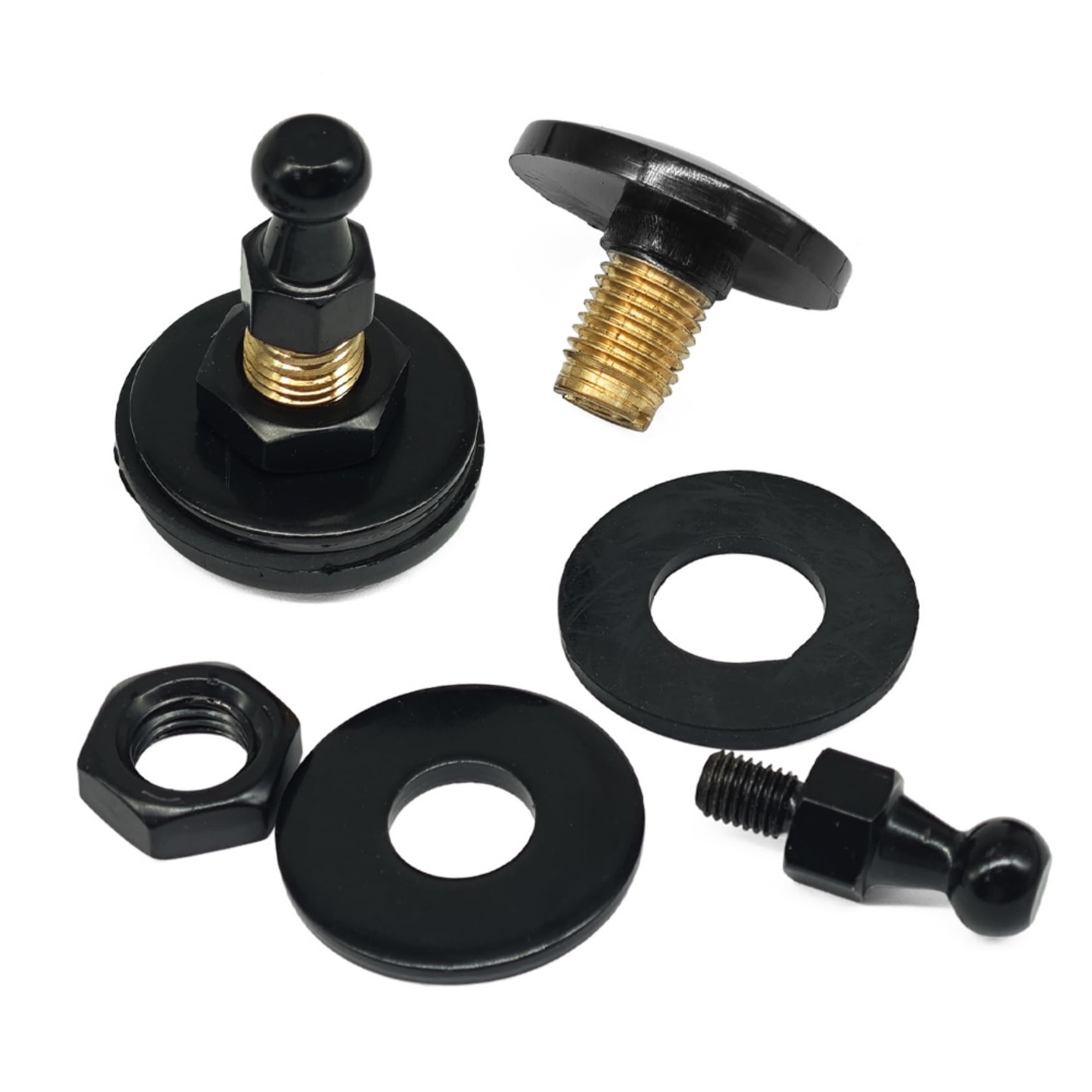 Photo 1 of SIDMILE Window / Door 2 Large Buttons #51454 & 2Pcs 10mm Ball Mounts #51413 Combo Fit for LEER 100XL 100XR 100XQ 180XR 180XL Truck Caps