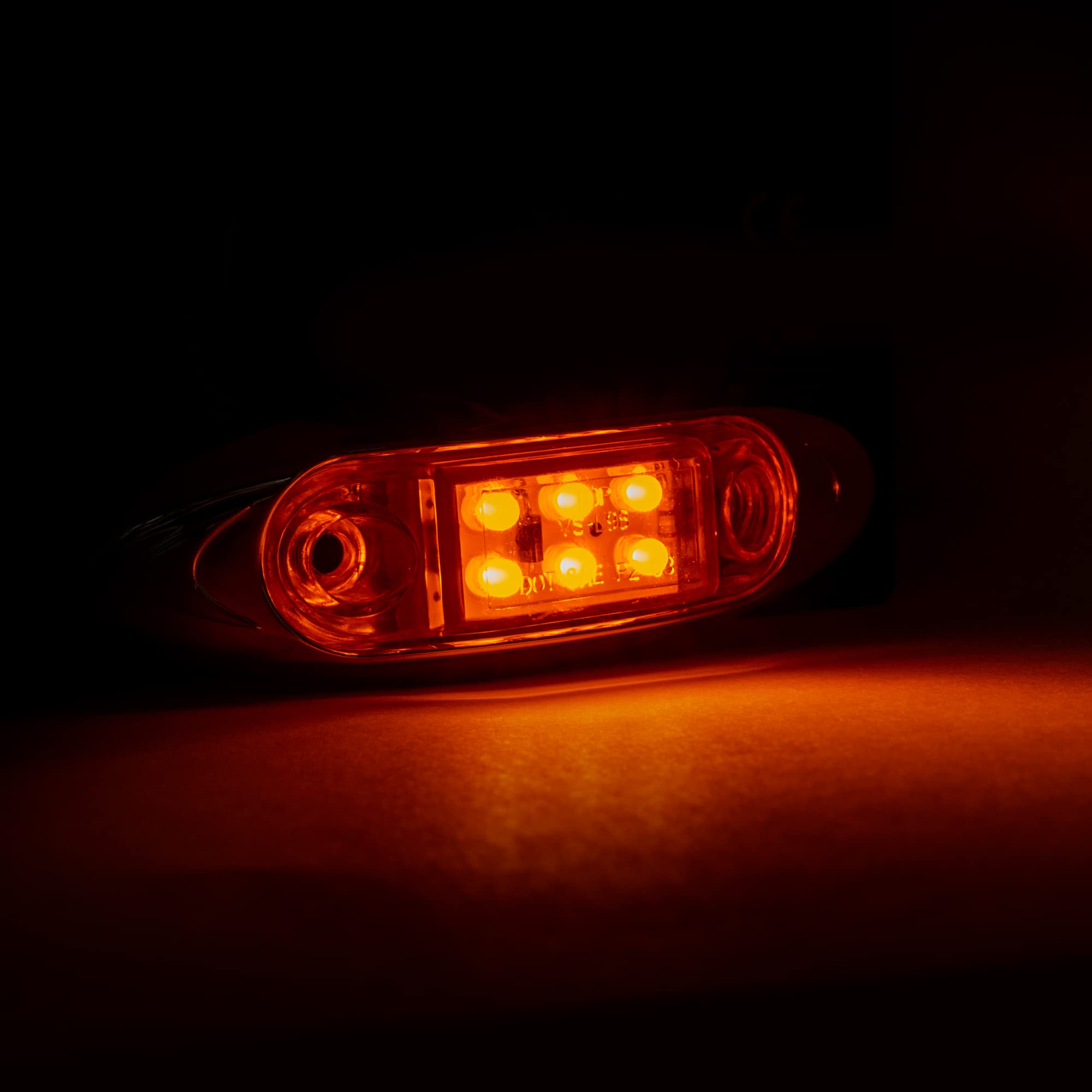 Amazon.com: Amber Lens, Amber 6 LED Oval Marker Lights with