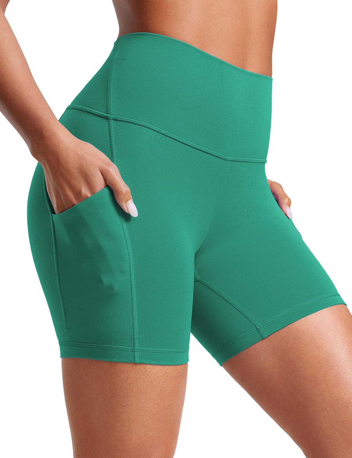 CRZ YOGA Butterluxe Biker Shorts Pockets 5"