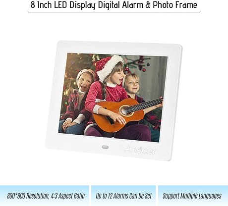 Leslaur Andoer Zoll Digital Alarm Bilderrahmen LED-Bildschirm Einfache
Eletronic Fotoalbum UnterstAtzung UhrFotoVideo fAr Altere Menschen mit
Fernbedienung WeiAY EU-Stecker : Digitale Bilderrahmen Leslaur Andoer Zoll Digital Alarm Bilderrahmen LED-Bildschirm Einfache
Eletronic Fotoalbum UnterstAtzung UhrFotoVideo fAr Altere Menschen mit
Fernbedienung WeiAY EU-Stecker : Digitale Bilderrahmen