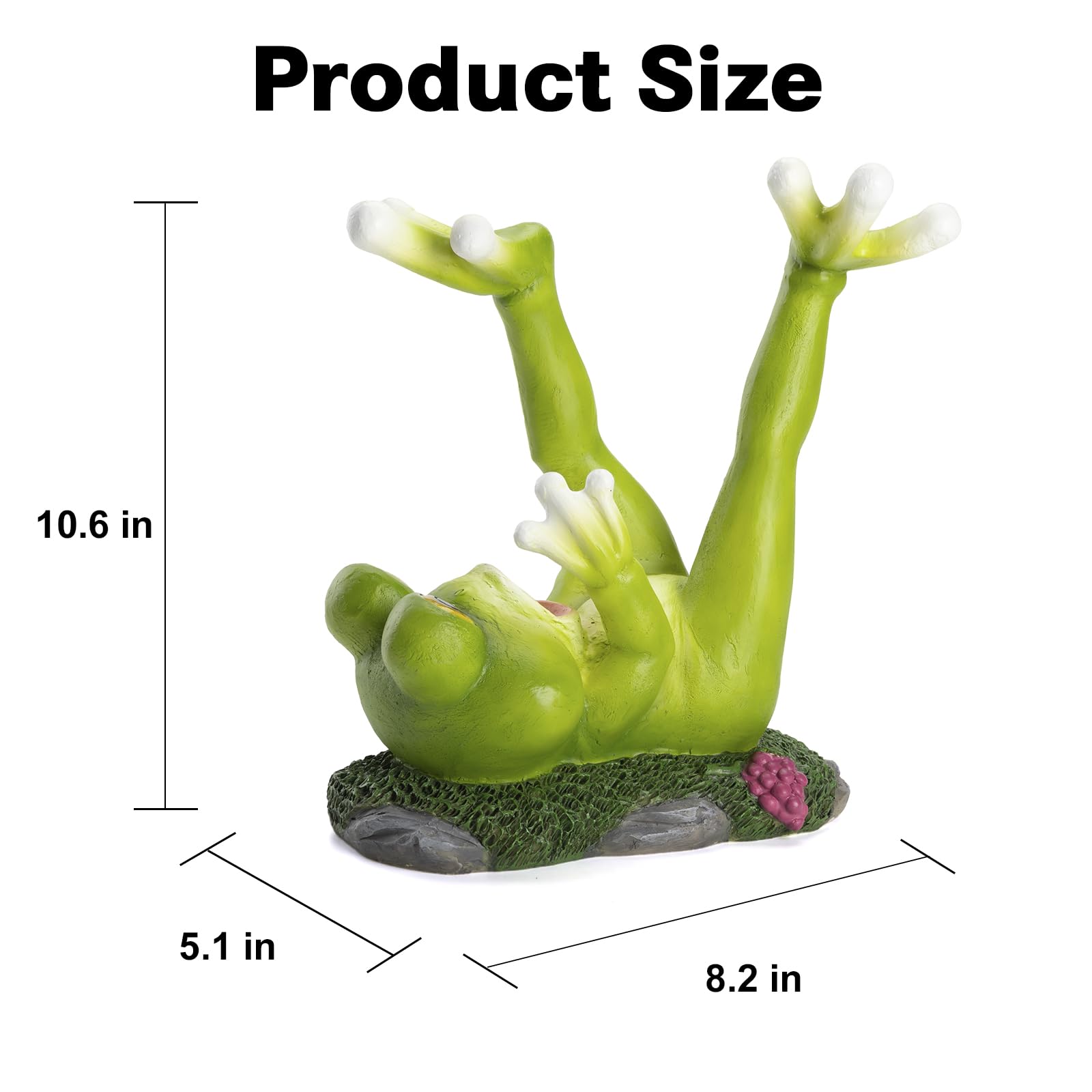 Amazon｜BUARO8AGA カエルのワインボトルホルダー 面白いカエルの像