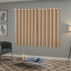 Cortina Blackout/Blecaute Sala e Janela em Tecido 2,20m x 1,30m Ilhós Cromado Solaris - Avela