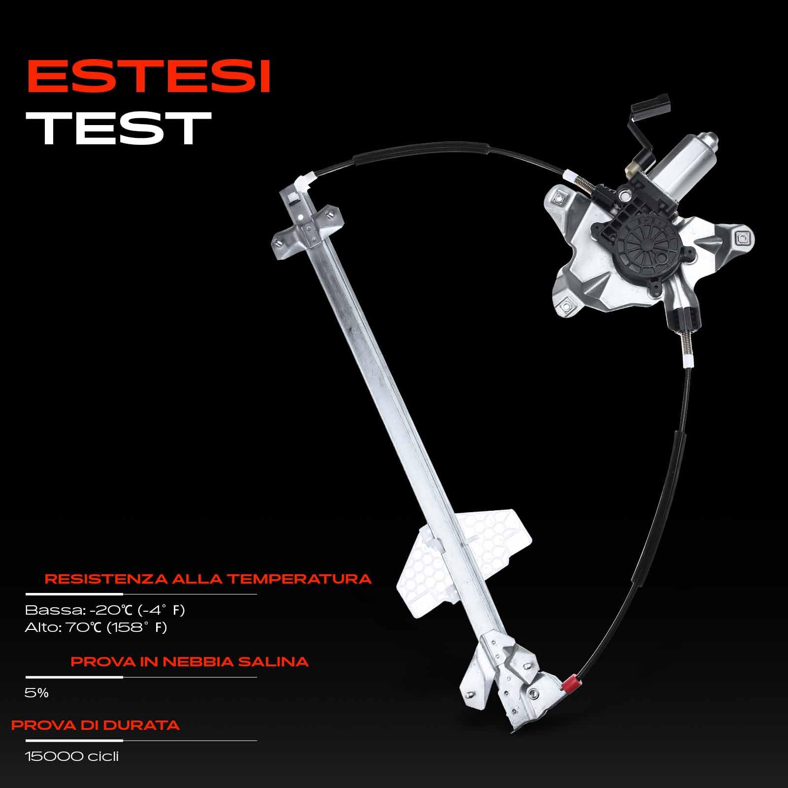 Frankberg Alzacristalli con motore anteriore destro Sostituzione per Tourneo Connect Transit Connect P65 P70 P80 1.8L MPV Van 2002-2013 5182969