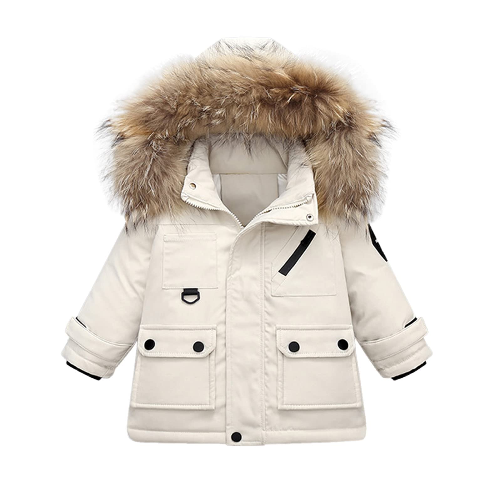 Conjuntos de mono de invierno para bebés y niños, abrigo grueso y cálido con capucha, conjunto de mono para la nieve Overol Dama