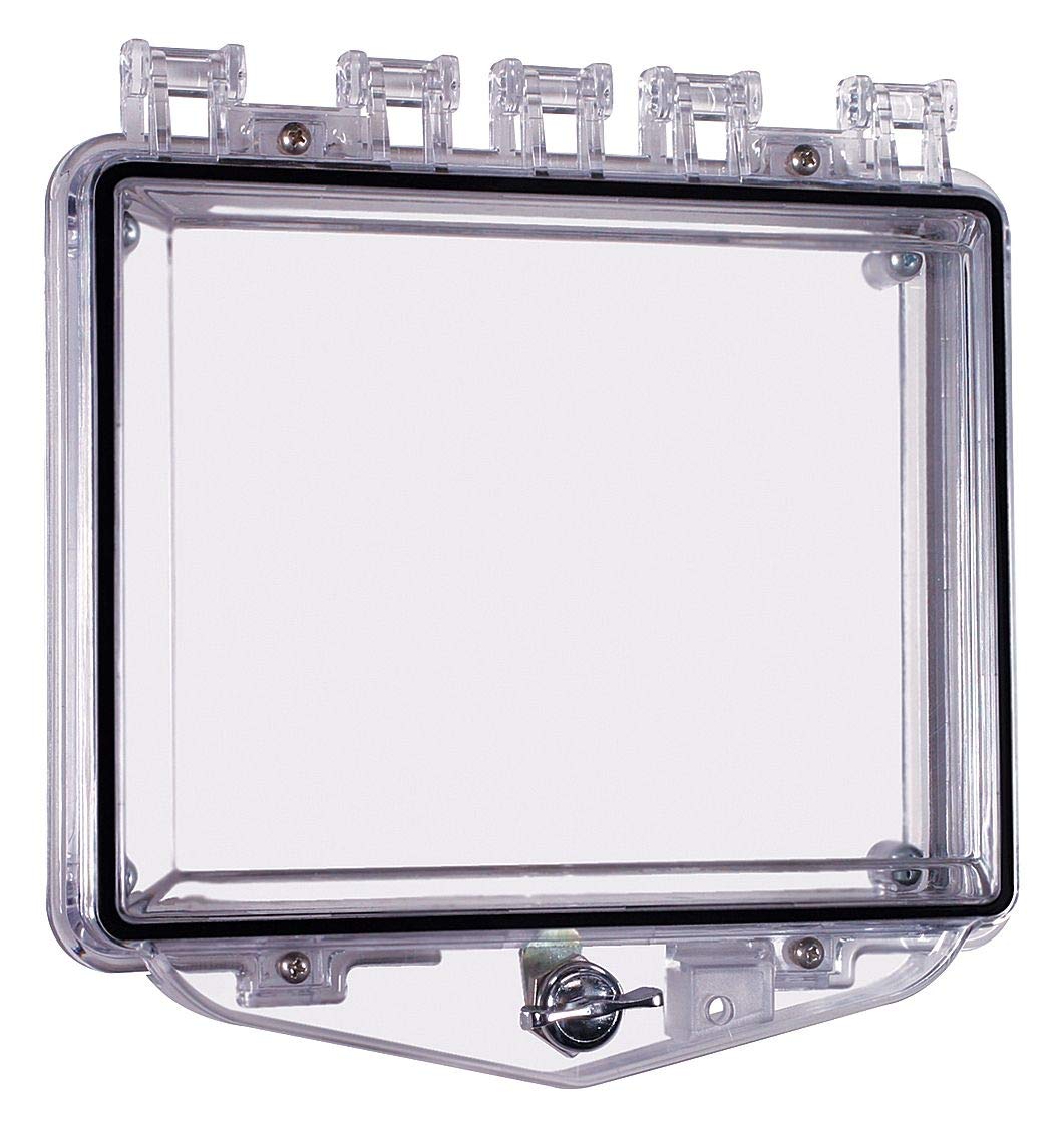 Safety Technology International STI-7511E Enclosure, Open, Clear, Flush, Thumb Lock