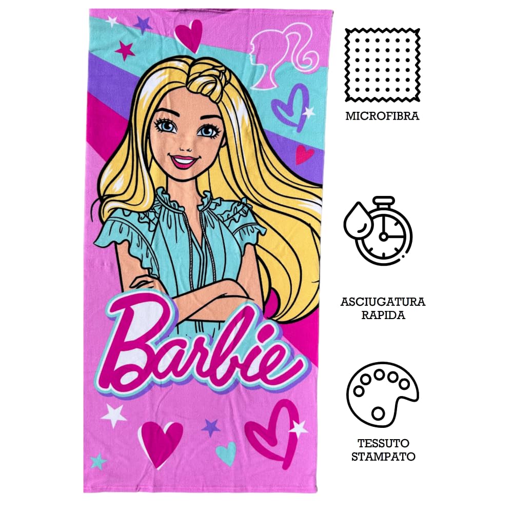 Telo Mare Microfibra Gabby's Dollhouse Per Bambini - 140x70 Cm, Asciugamano Piscina Spiaggia