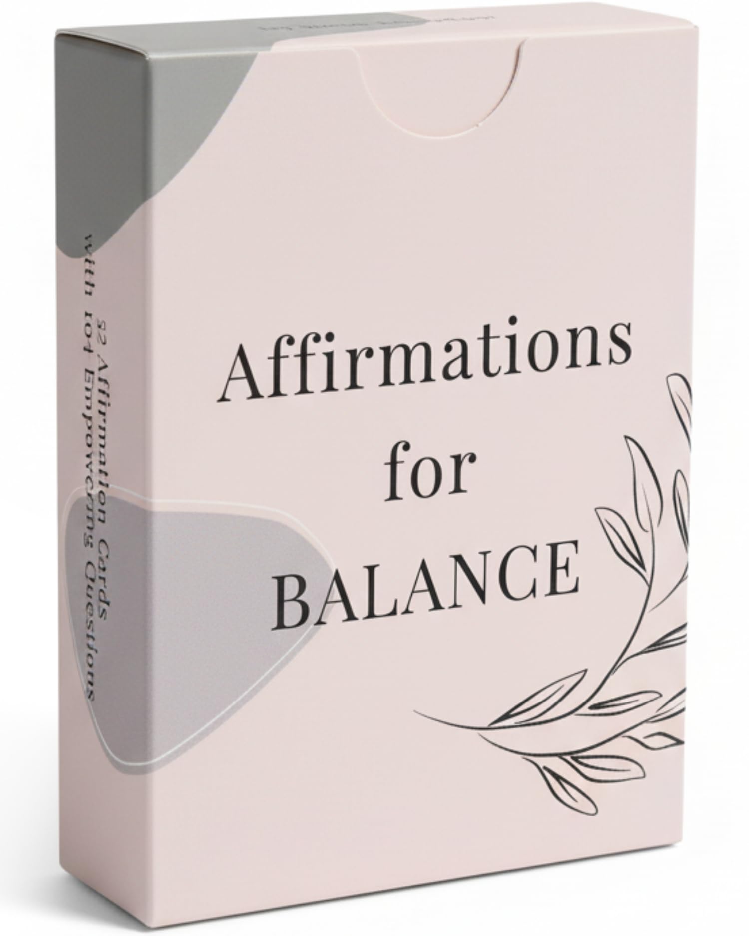 Affirmation Cards for Women Balance — 52 Positive and Motivational Cards | Daily Empowering Inspirational Questions for Therapy, Meditation, Self-Care & Mindfulness | Double-Sided and Sturdy