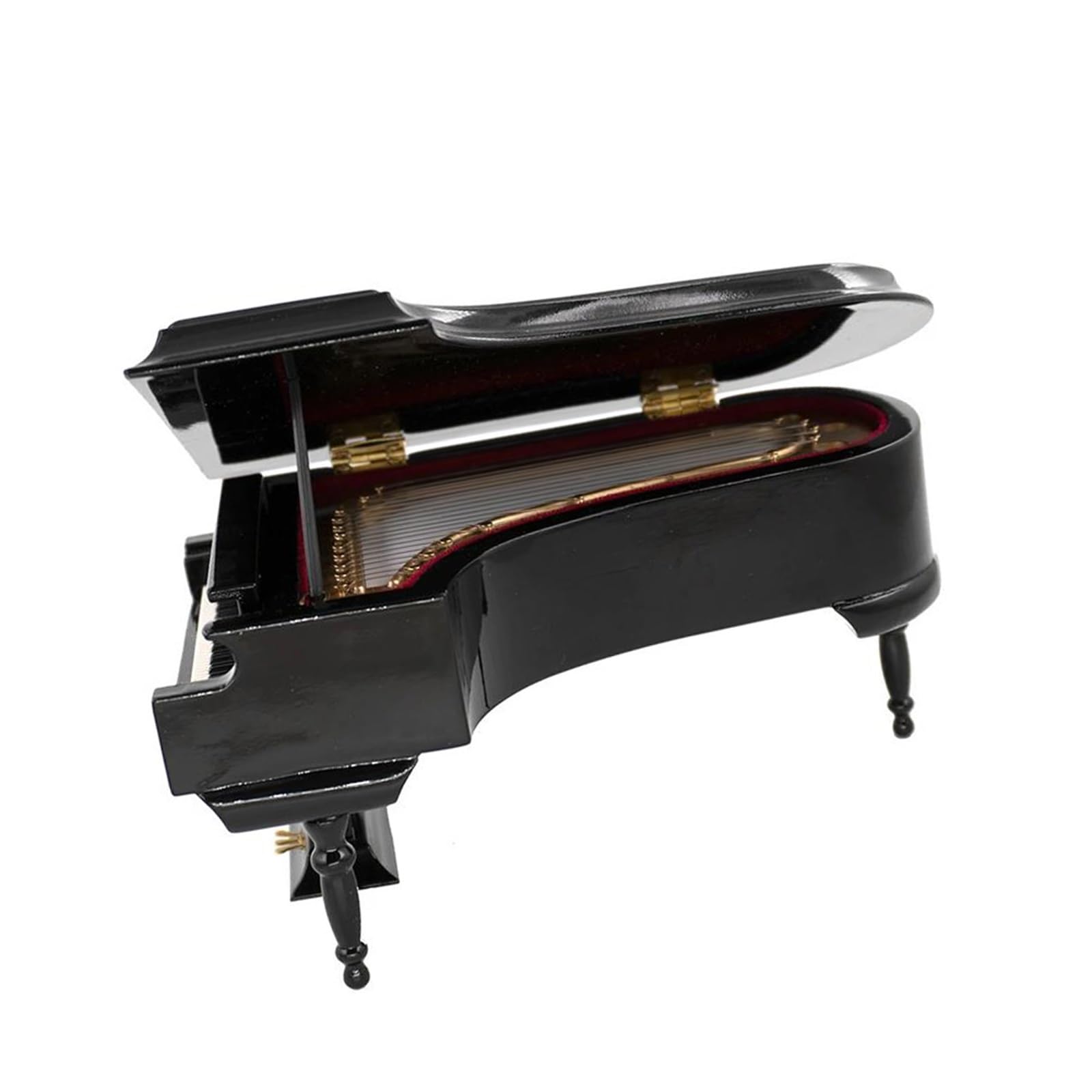 Ornamenti per Pianoforte a Coda Modello di Pianoforte a Coda in Legno in Miniatura con Sgabello Ornamenti per Strumenti Musicali(20x14x16cm)