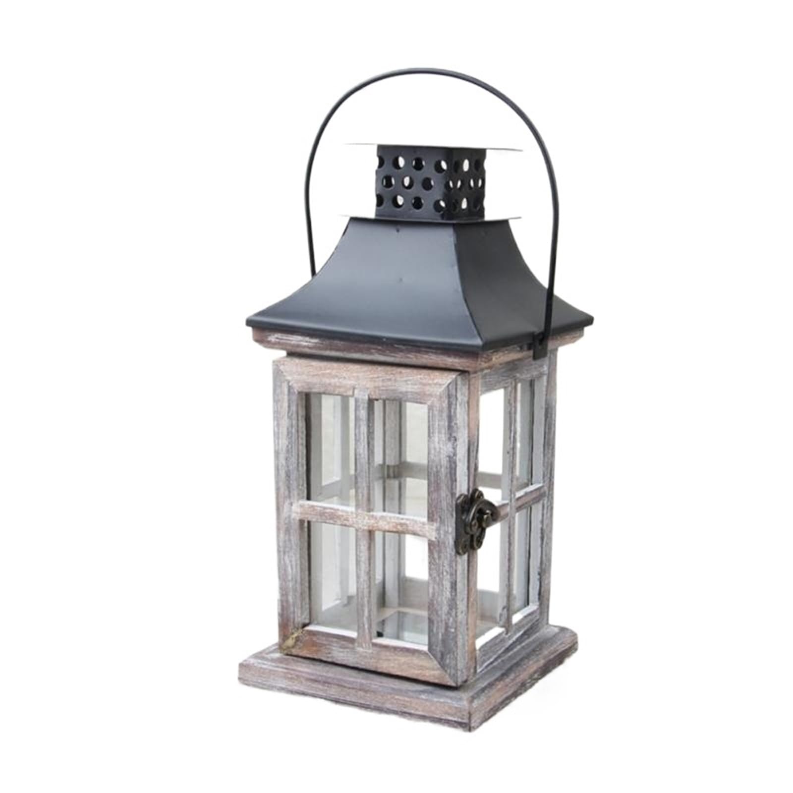 Decorative Lanterns Candle Stand Wooden For Church Wedding Decor Vintage Wind Holder Hanging Lantern Ornament Retro