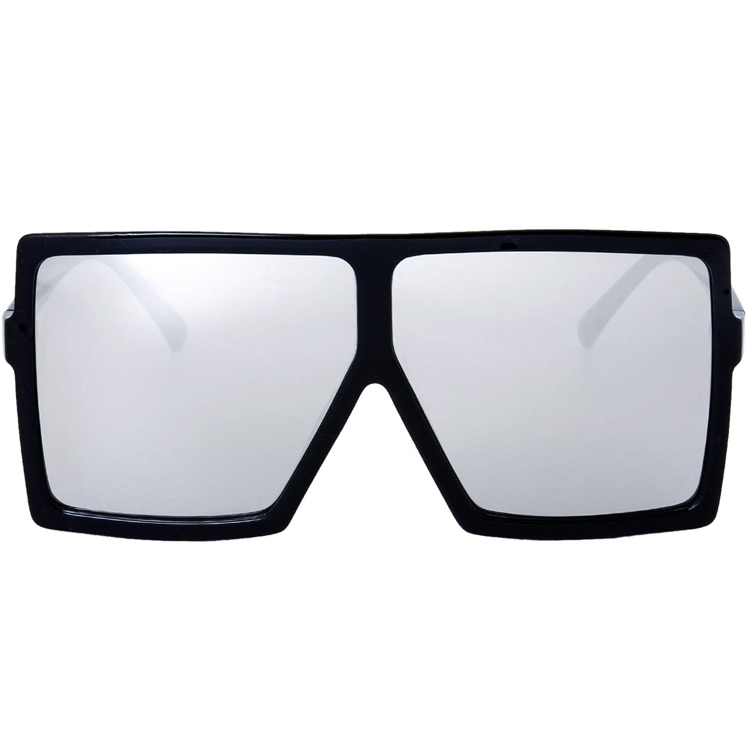 The Fresh Large Oversized Fashion Square Flat Top Sunglasses - Exquisite Packaging