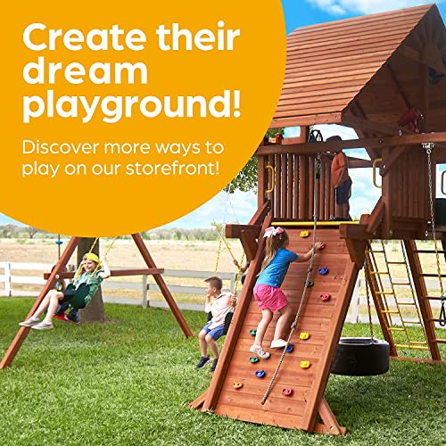 Jungle Gym Kingdom 0796890745601 Swings For Outdoor Swing Set - Pack Of 2 Swing Seat Replacement Kits With Heavy Duty Chains - Backyard Swingset Playground Accessories thumb #8