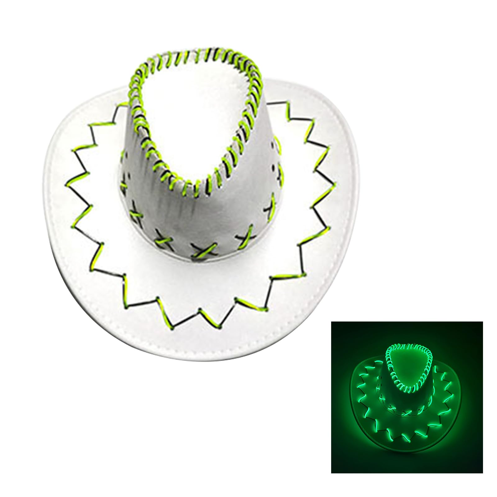 Buxuaaaa Glowing Hat Adjustable Hat Functional Light Up Glowing Canvas for Nighttime and Entertainment Illuminated