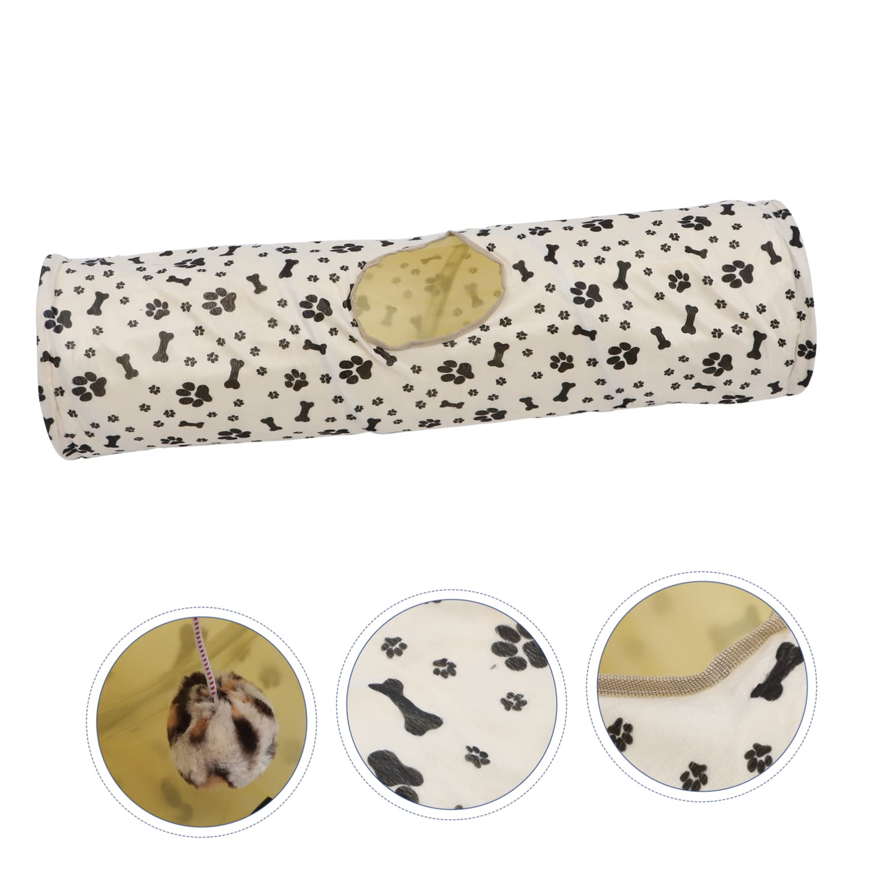 Didiseaon 1pezzi Tunnel Per Gatti Pieghevole Tubo Per Animali Domestici Utile e Decorativo Regalo Per Gatti Adatto Per Gioco Quotidiano Riporre e Trasportare