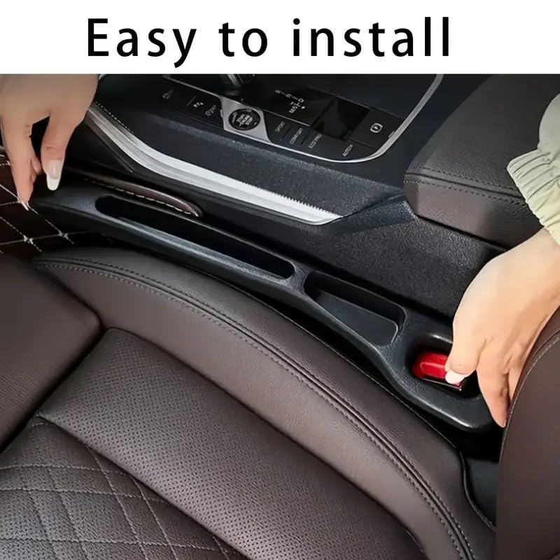 2 sztuki pudełek do przechowywania foteli samochodowych, Car Seat Gap Filler uniwersalny wypełniacz szczelin fotela samochodowego organizer fotela samochodowego, najnowszy organizer szczelin fotela