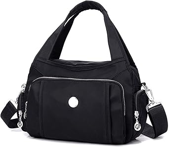 MINTEGRA Crossbody Bag for Women Waterproof Handbag Multi-Pocket Nylon Travel Shoulder Purse