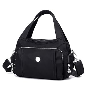 MINTEGRA Crossbody Bag for Women Waterproof Handbag Multi-Pocket Nylon Travel Shoulder Purse