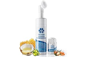 Paw Cleaner & Paw Balm Set: Cat Paw Care Kit for Dry Cracked Paws