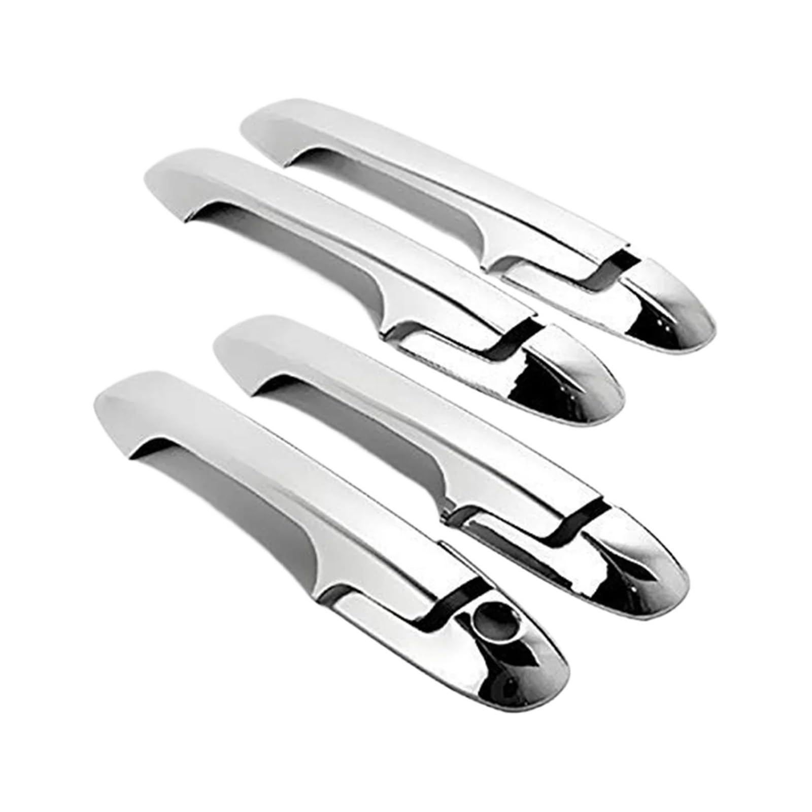 RAGPUKMUAN Car Door Outer Grab Handle for Accord Sedan 4 Doors 2003 2004 2005 2006 2007 Without Passenger Side Keyhole Car Chrome Exterior Door Handle Cover
