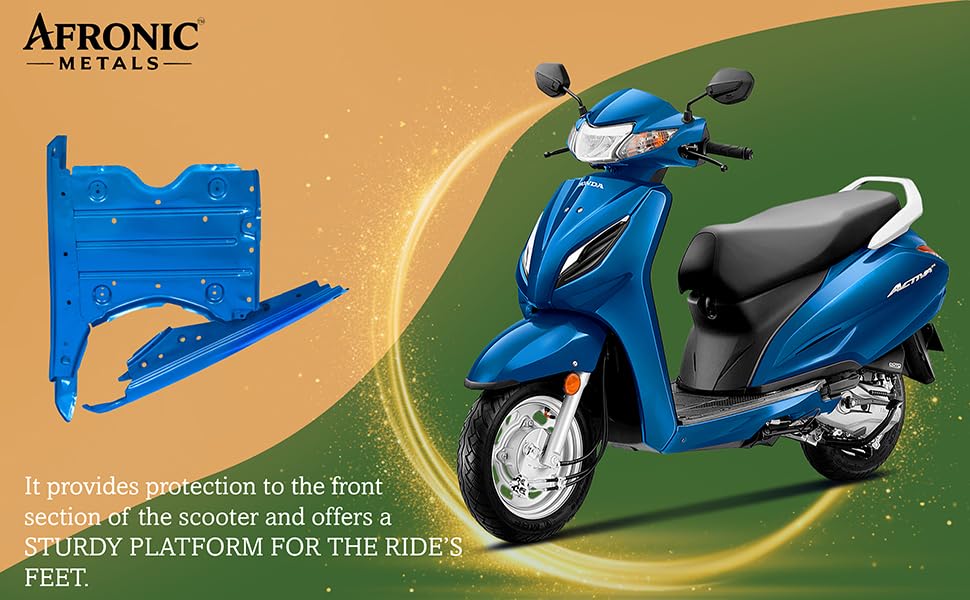 Image of Floor Platform for Honda Activa 3G | ABS Material | Compatible Scooter Floor Body Panel | Trance Blue Metallic