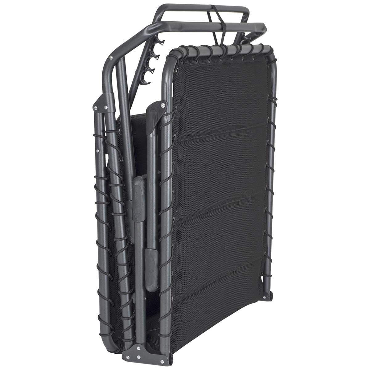 Crespo Sonnenliege Liegestuhl AL364 XL Air Deluxe Camping Garten Liege Alu 140kg schwarz