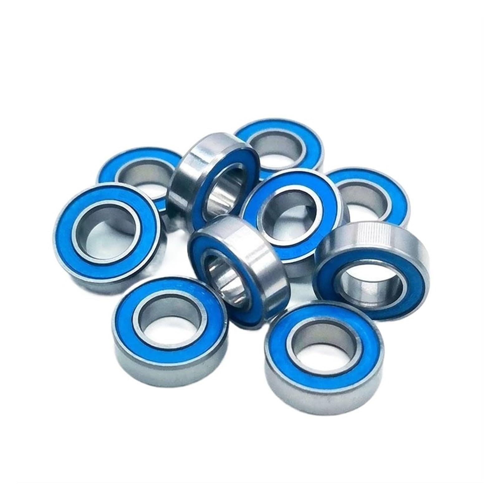 Cuscinetto, Cuscinetti a sfere a gola profonda 10 pezzi 608 2RS Cuscinetto a cartuccia 8x22x7 mm ABEC-7 Perno telaio RS a Resistenza all'usura