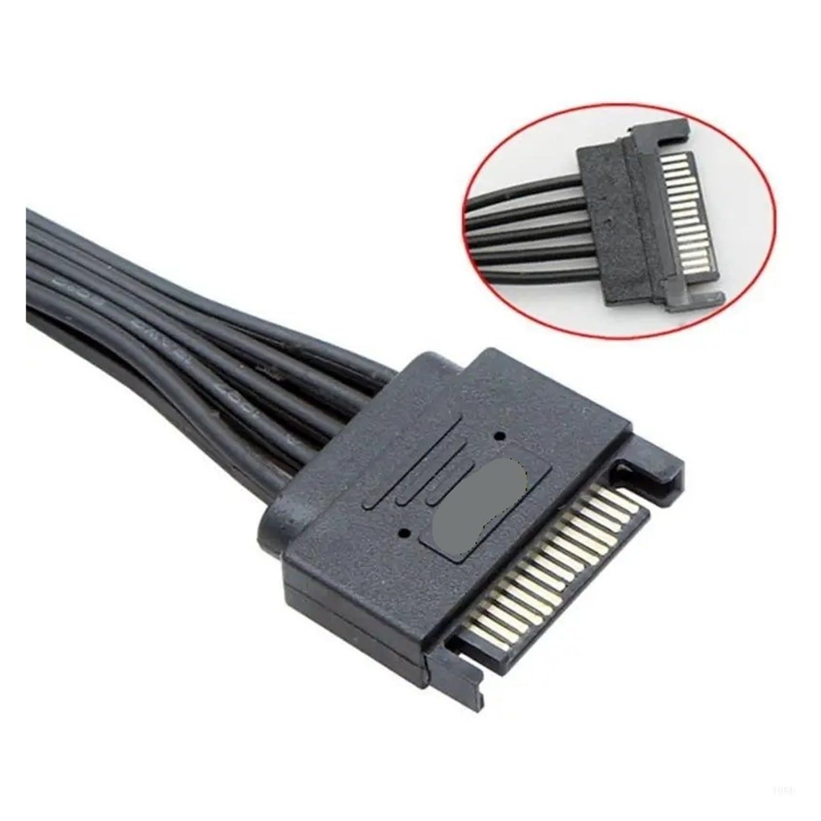 Generico Cavo sdoppiatore a Y da 15 pin SATA maschio a 2 femmine