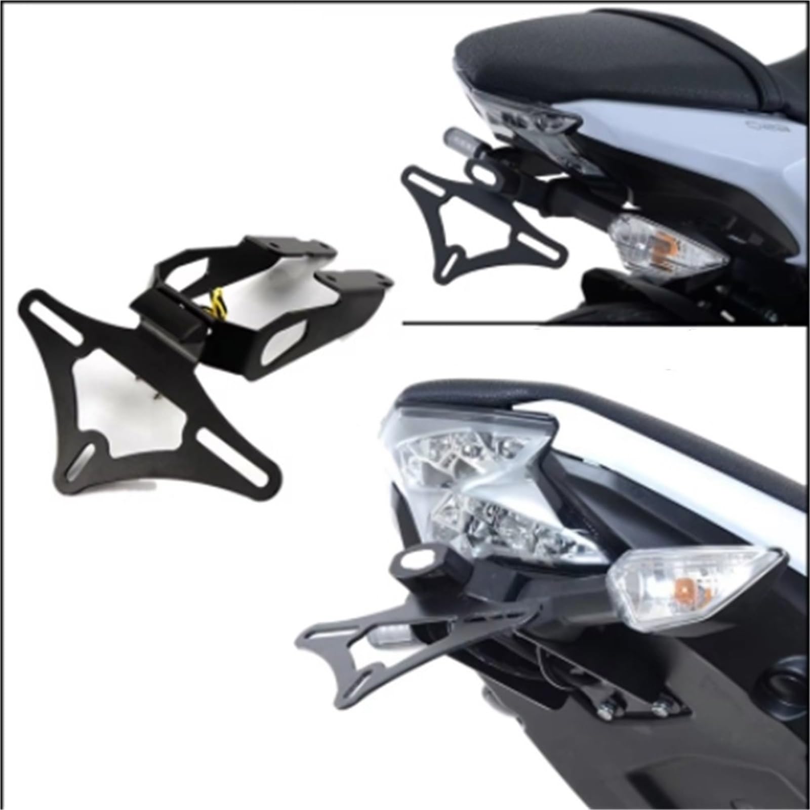 Portatarga Posteriore In Acciaio Al Carbonio Per Z650 Ninja 650 2017-2024 2023 2022 2021