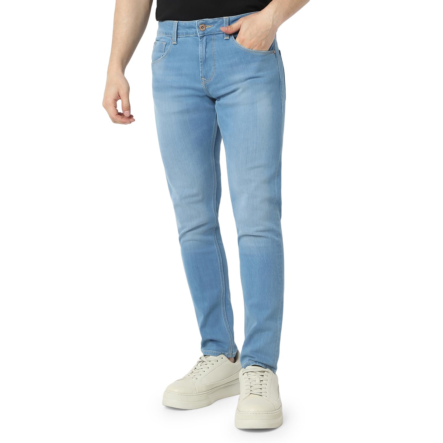 spykar Men Blue Slim Fit Low Rise Casual Jeans-picture-37