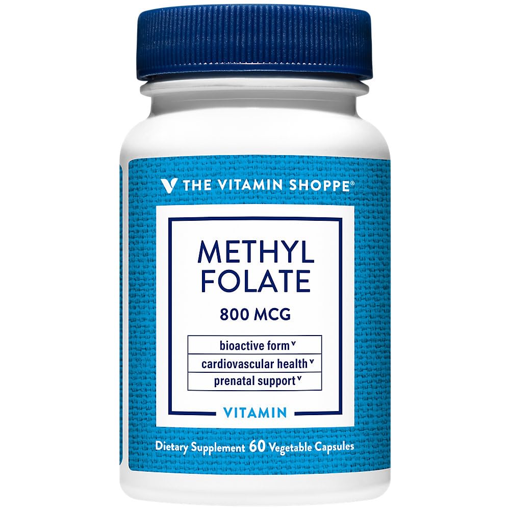The Vitamin Shoppe Methylfolate for Women's Health Prenatal Support (60 Vegetable Capsules)