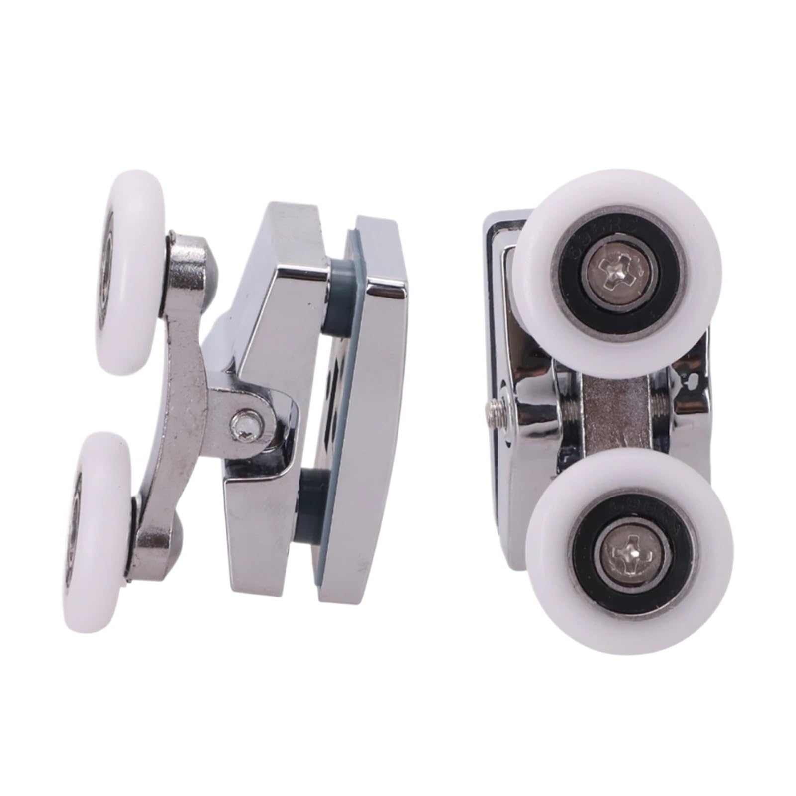 8 STÜCKE Doppelrollen for Duschwandtüren, Oben und unten, 23,0 mm, Ersatzzubehör for Badezimmer-Glasschiebetüren Für Badezimmertüren，Glastür