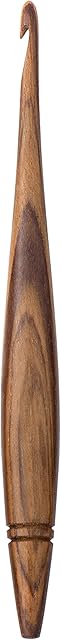 Ommi Ergonomic Handle Crochet Hooks | Handcrafted 7 Teak Wood Crochet Hook | Knitting Needle, Craft Yarn Weave | Best Gift! (Teak, 7 mm)