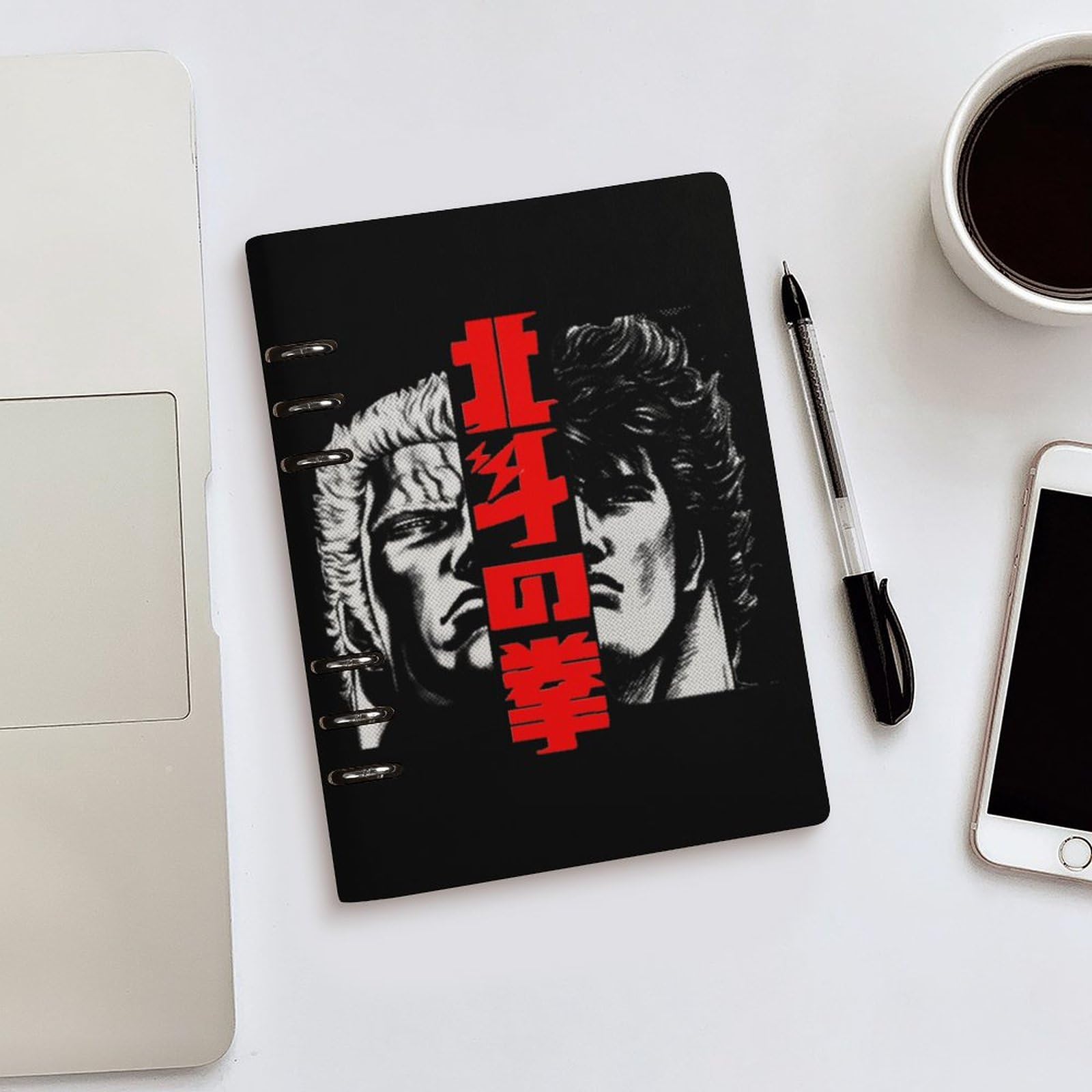 Amazon.co.jp: システム手帳 北斗の拳 A5 6穴 ノートメモ帳 90枚