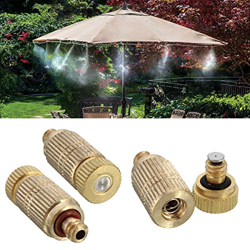 bureze 3/40,6u00a0cm Garten Bewässerung Messing Zerstäuberfunktion Spray Düse Kühlung Befeuchtung Rasensprenger