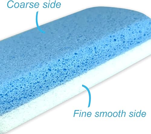 Miniatura 4 de Maryton Piedra pómez para pies, herramientas de pedicura de doble cara para piel dura, 100 % silicona removedor de callos, exfolia los pies y