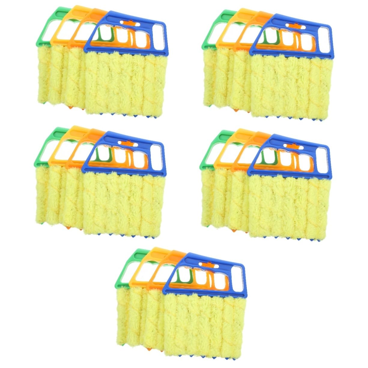 20piezas Limpiador De Persianas y Ranuras Herramienta De Limpieza para Ventilación De Autos y Persianas Cepillo Desmontable y Lavable para Accesorios De Aire Acondicionado y