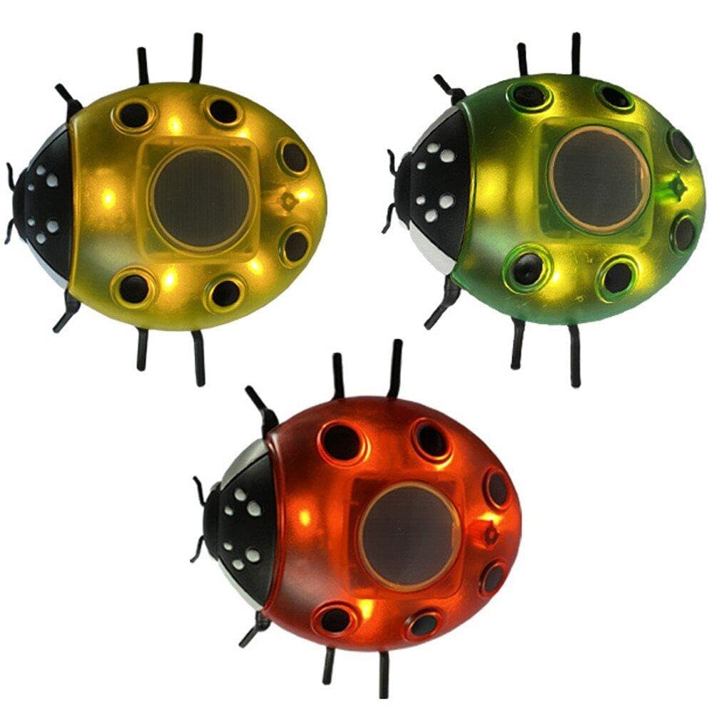 Amazon.co.jp: 屋外ソーラーライト てんとう虫 太陽光発電ライト