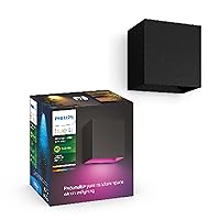 Philips Hue White and Color Ambiance, Lampada da Parete per Esterni Resonate