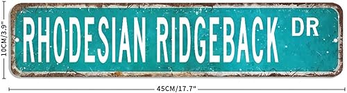 Miniatura 2 de Letreros artísticos de pared Rhodesian Ridgeback, regalo para Rhodesian Ridgeback, letrero de metal vintage francés para dueño de mascotas, letrero