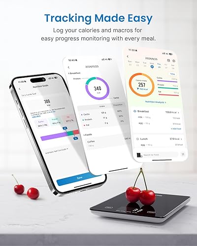 Miniatura 3 de RENPHO Báscula de alimentos inteligente y báscula inteligente RENPHO con IMC, grasa corporal, masa muscular