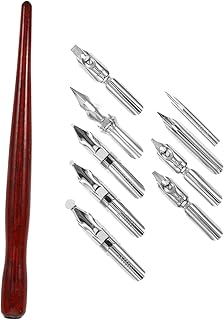 Operitacx 1set Elegant Calligraphy Dip Pen Replaceable Nibs for Art and ...