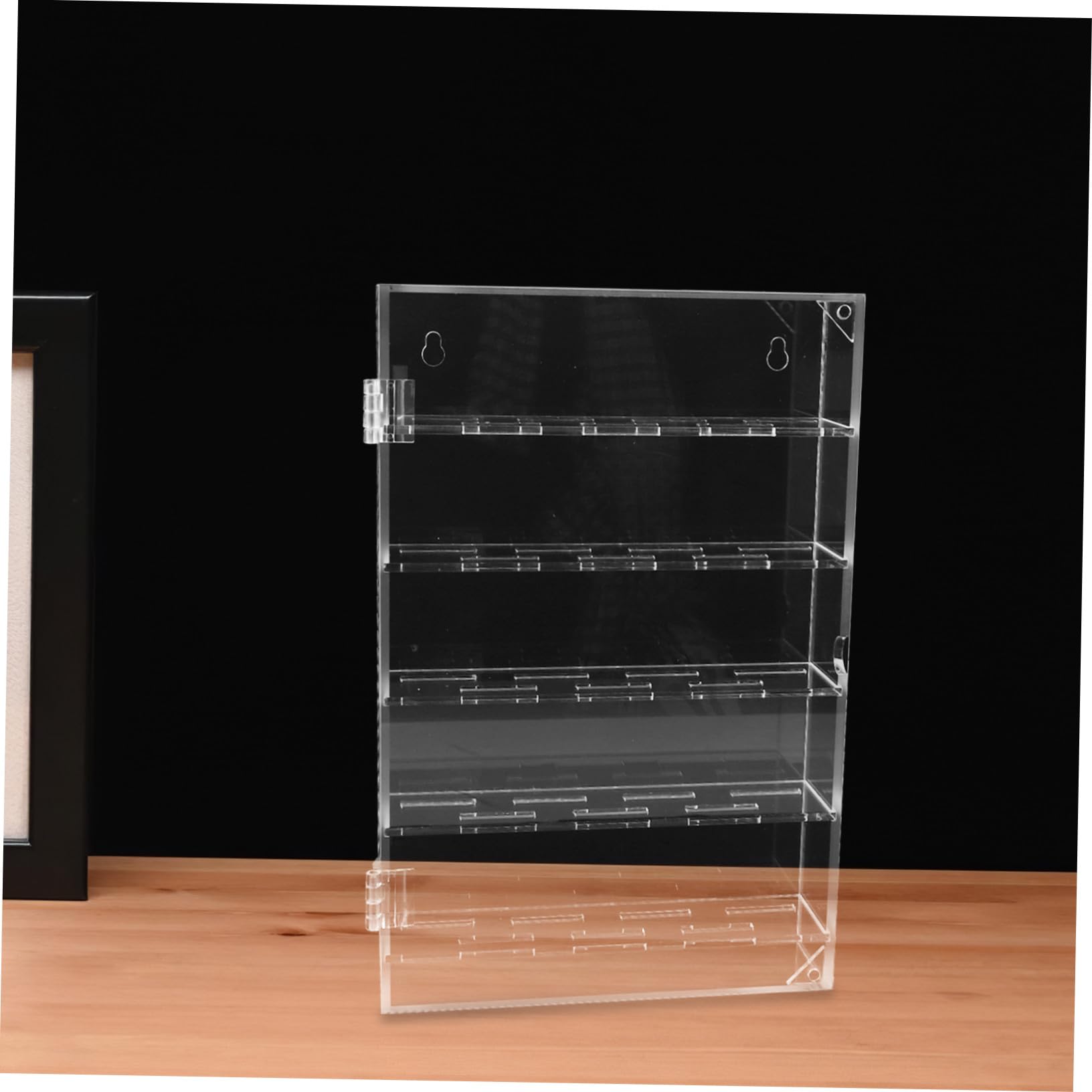 TOYANDONA Vitrina para Monedas de Colección Transparente de Acrílico Caja de Exhibición para Monedas Desafío y Fichas de Póker Capacidad para Protección Antipolvo y Cerradura de Seguridad