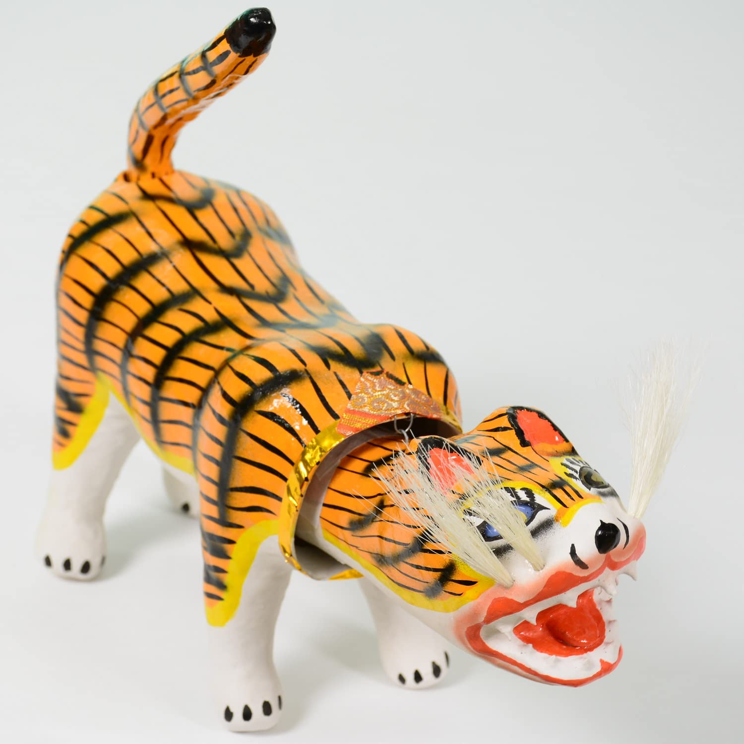 Amazon.co.jp: 張子の虎 張子虎 【香川県指定伝統工芸品】 (4号：全長