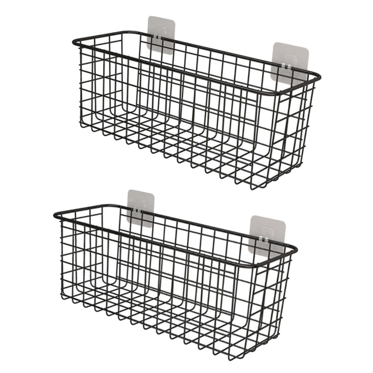 Cesta colgante de almacenamiento metálica de pared para organizar utensilios de cocina