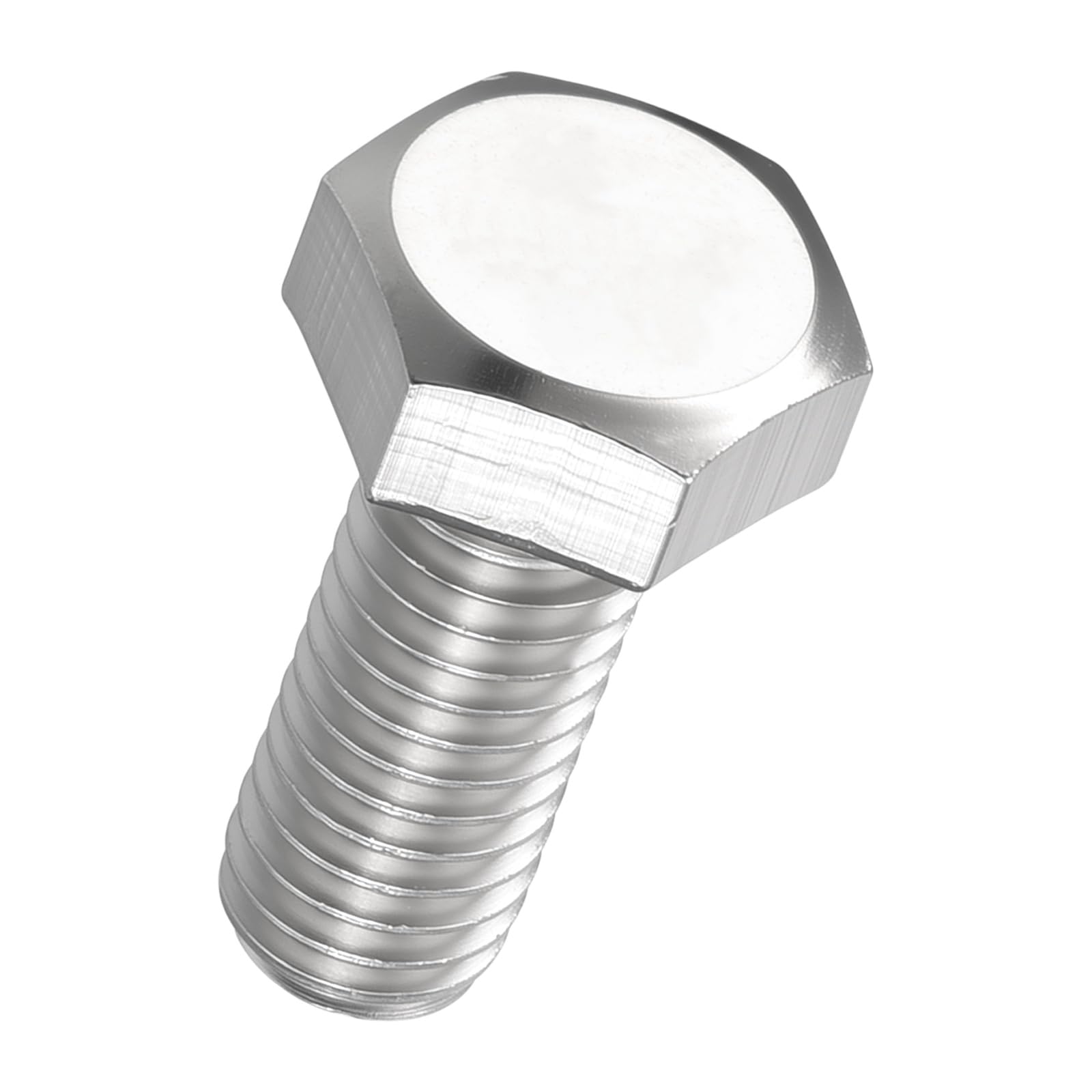 Kozelo 30 Pcs Hex Head Screws Bolts - [M5-0.8x12] 304 Stainless Steel Grade A2-70 Fully Threaded Hex Tap Metric Hexagon Head Machine Bolts Right Hand External Hex Drive, Silver — image 1